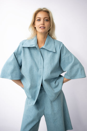 DENIM BLOUSE