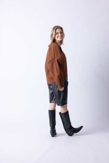 BOMBER VEST BROWN