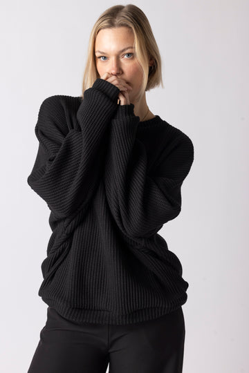 COTTON KNIT BLACK