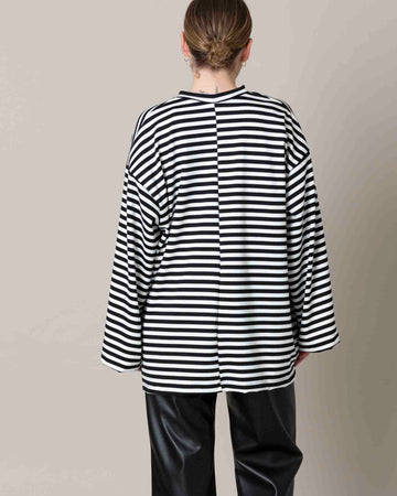 STRIPED BIG T WIDE SLEEVES