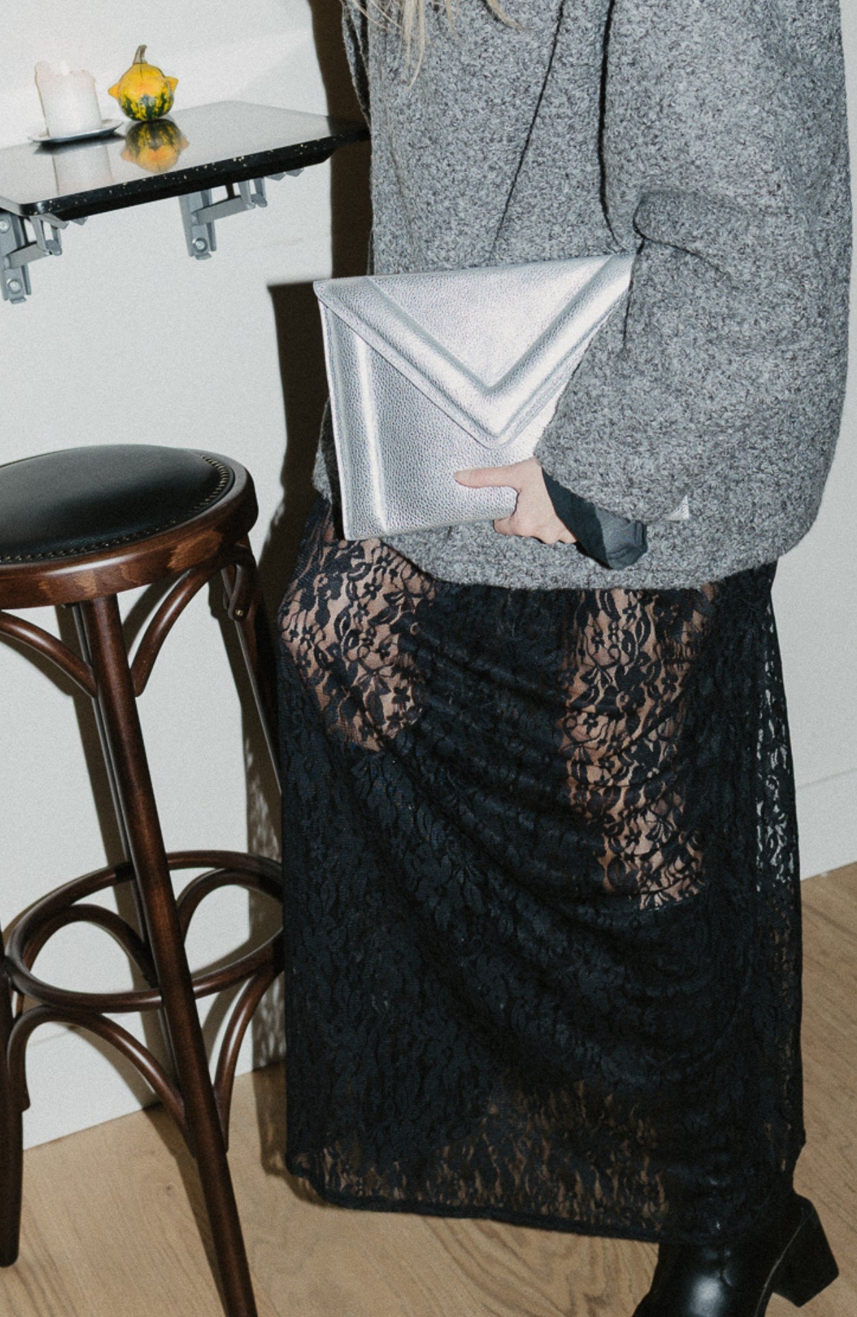 MIEKE DIERCKX | M CLUTCH - SILVER