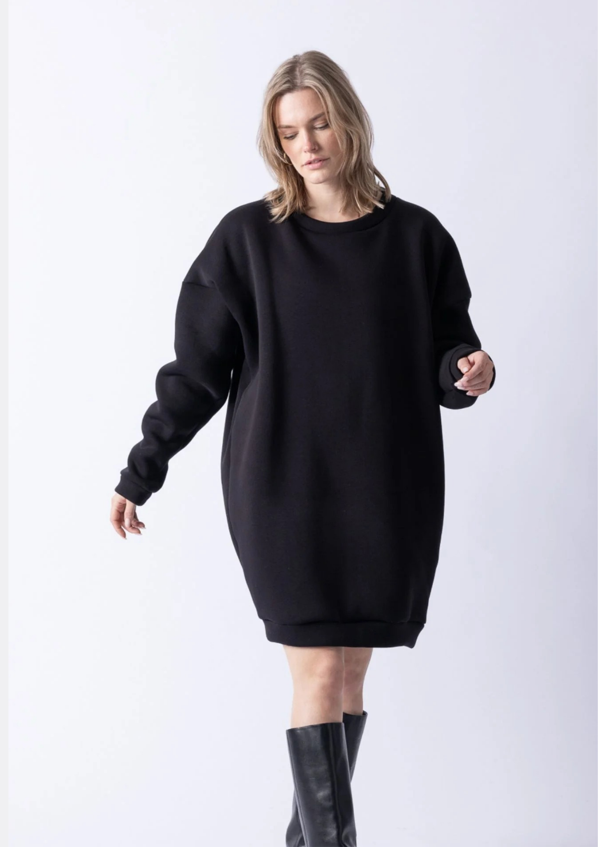 BASIC SWEATER DRESS