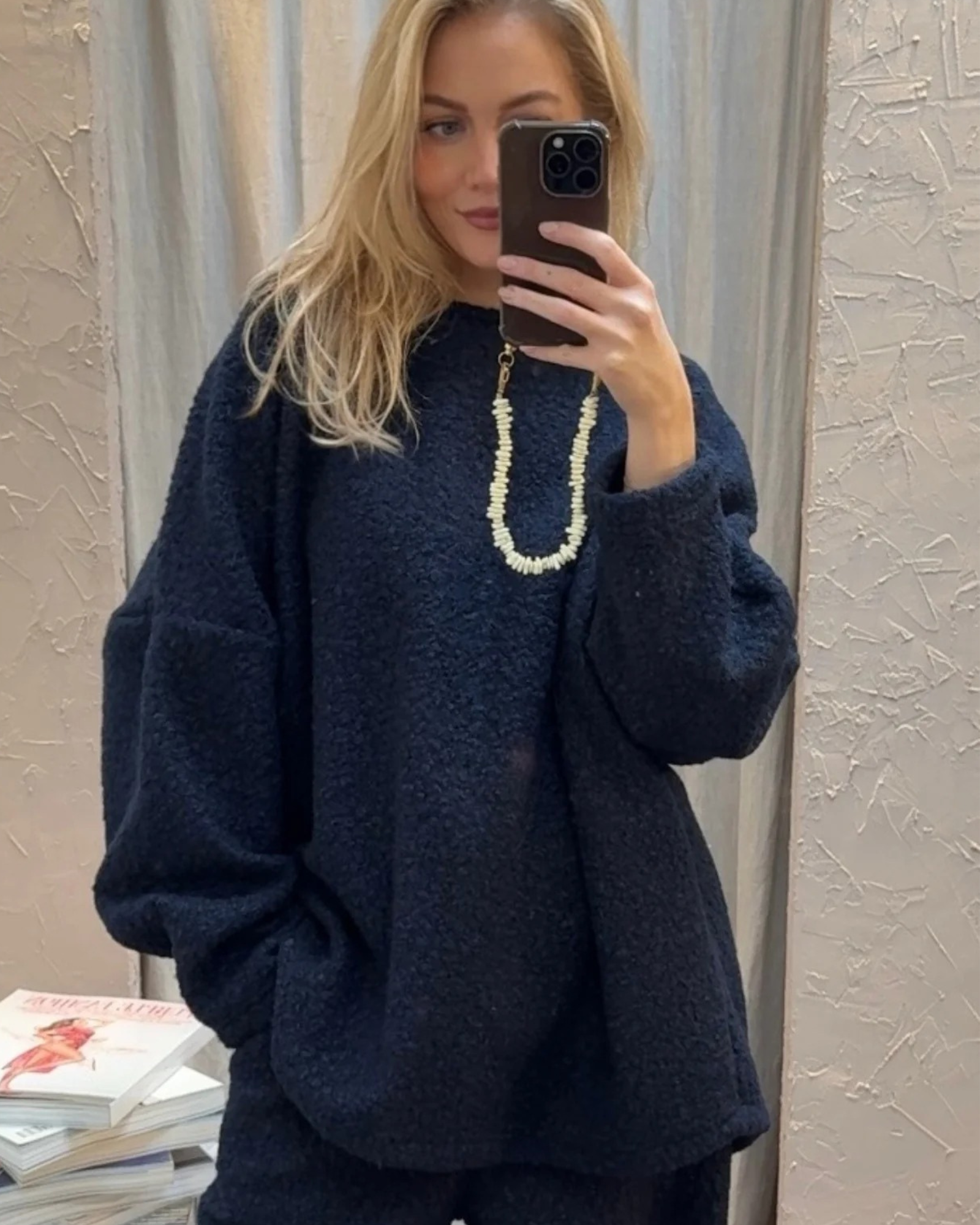 BOUCLÉ SWEATER LONG