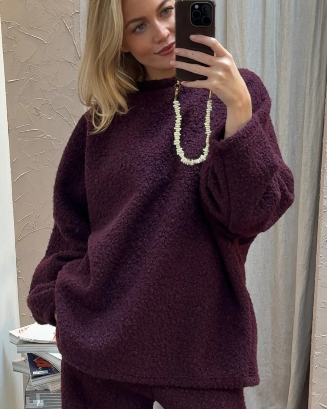 BOUCLÉ SWEATER LONG
