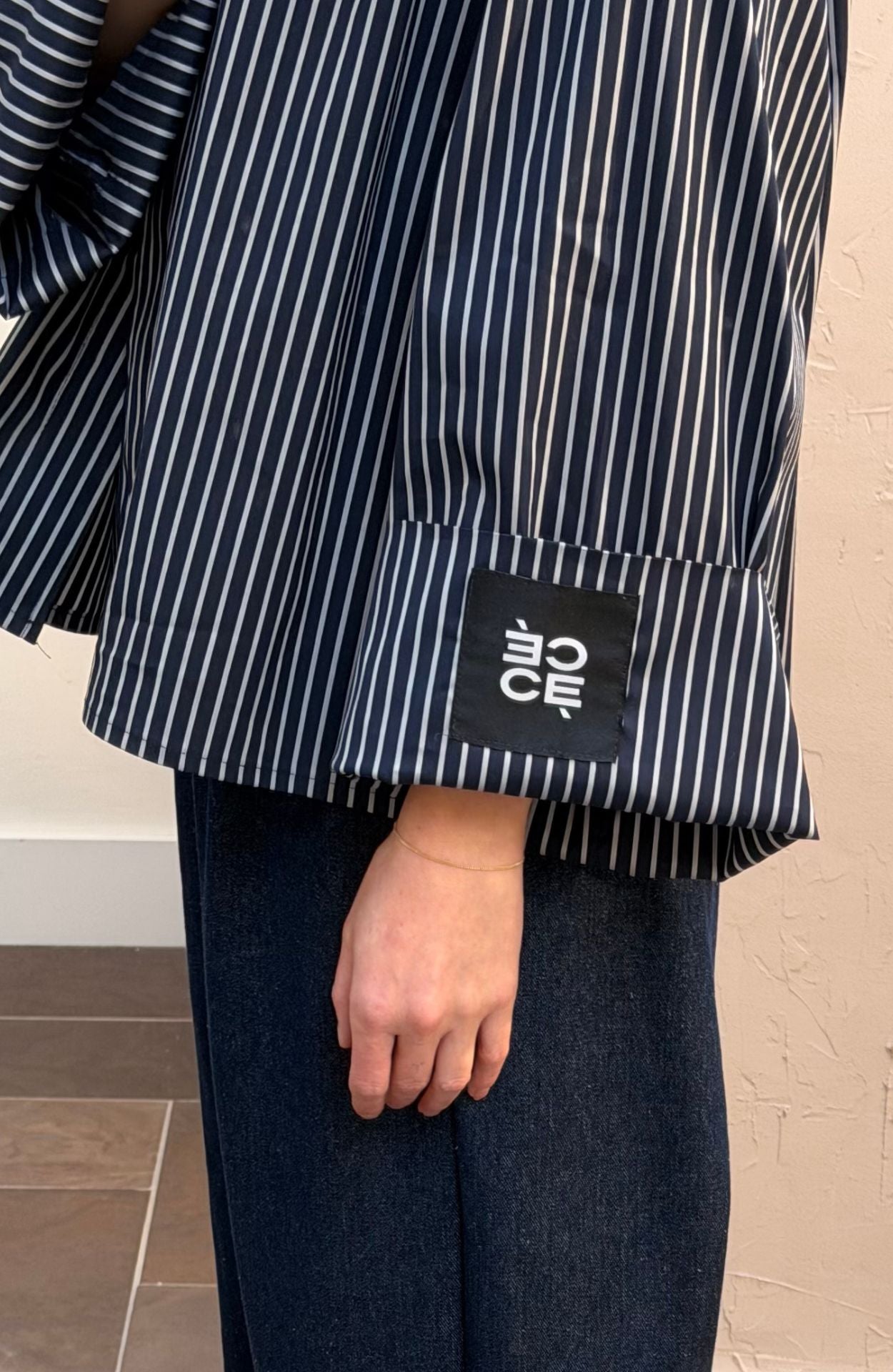 DADDY BLOUSE BOLD STRIPE BLUE