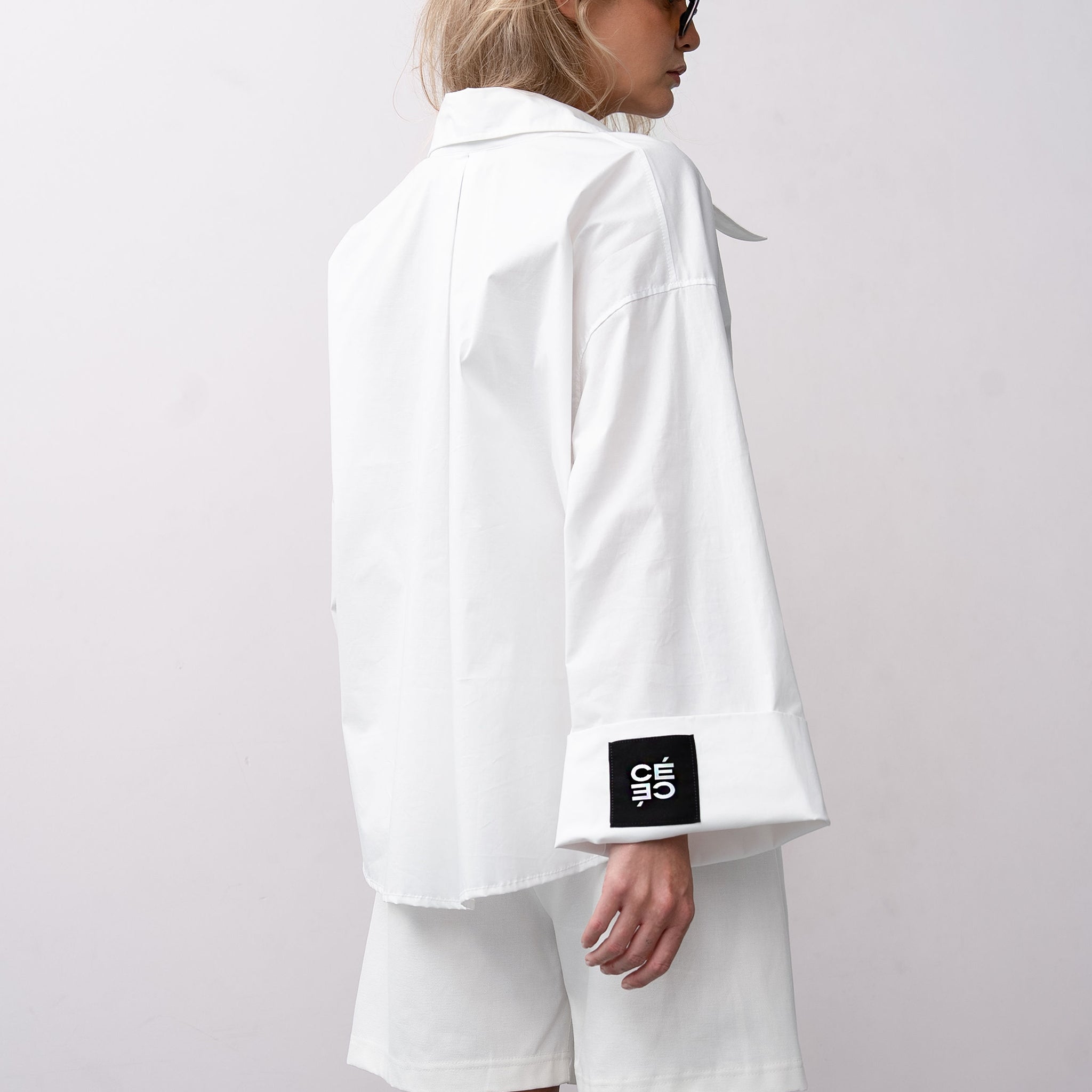 DADDY BLOUSE SHORT WHITE