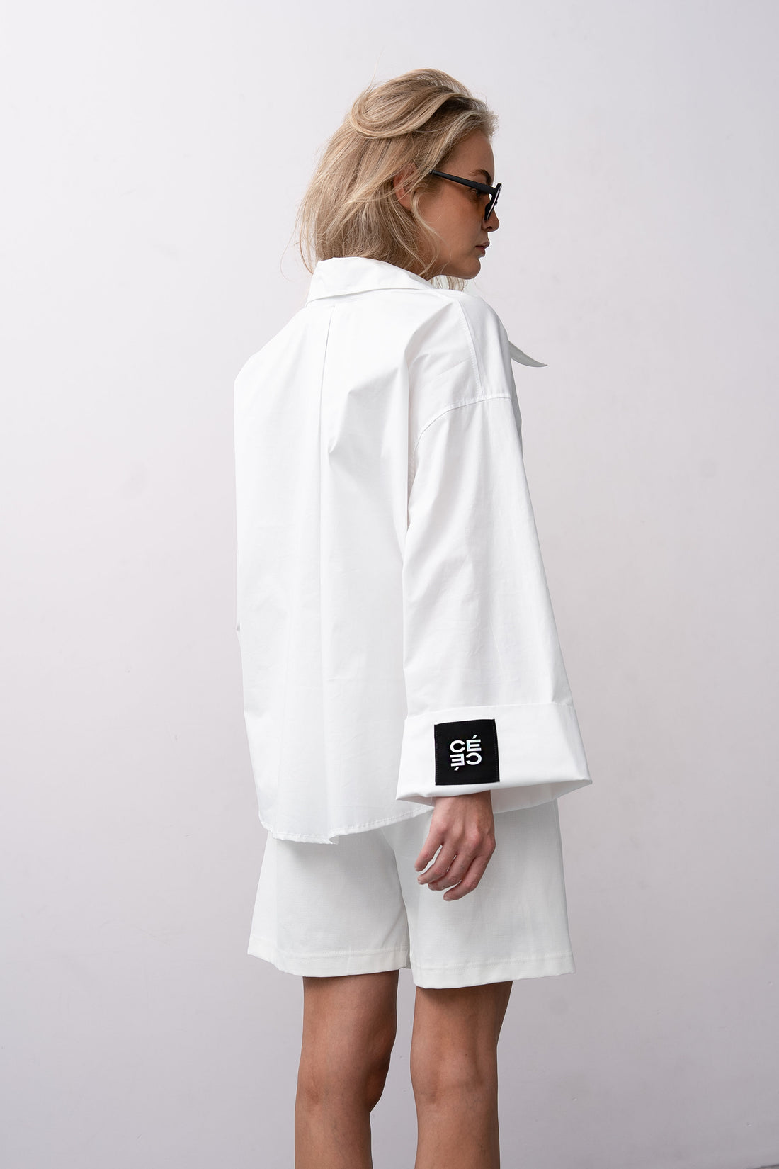 DADDY BLOUSE SHORT WHITE