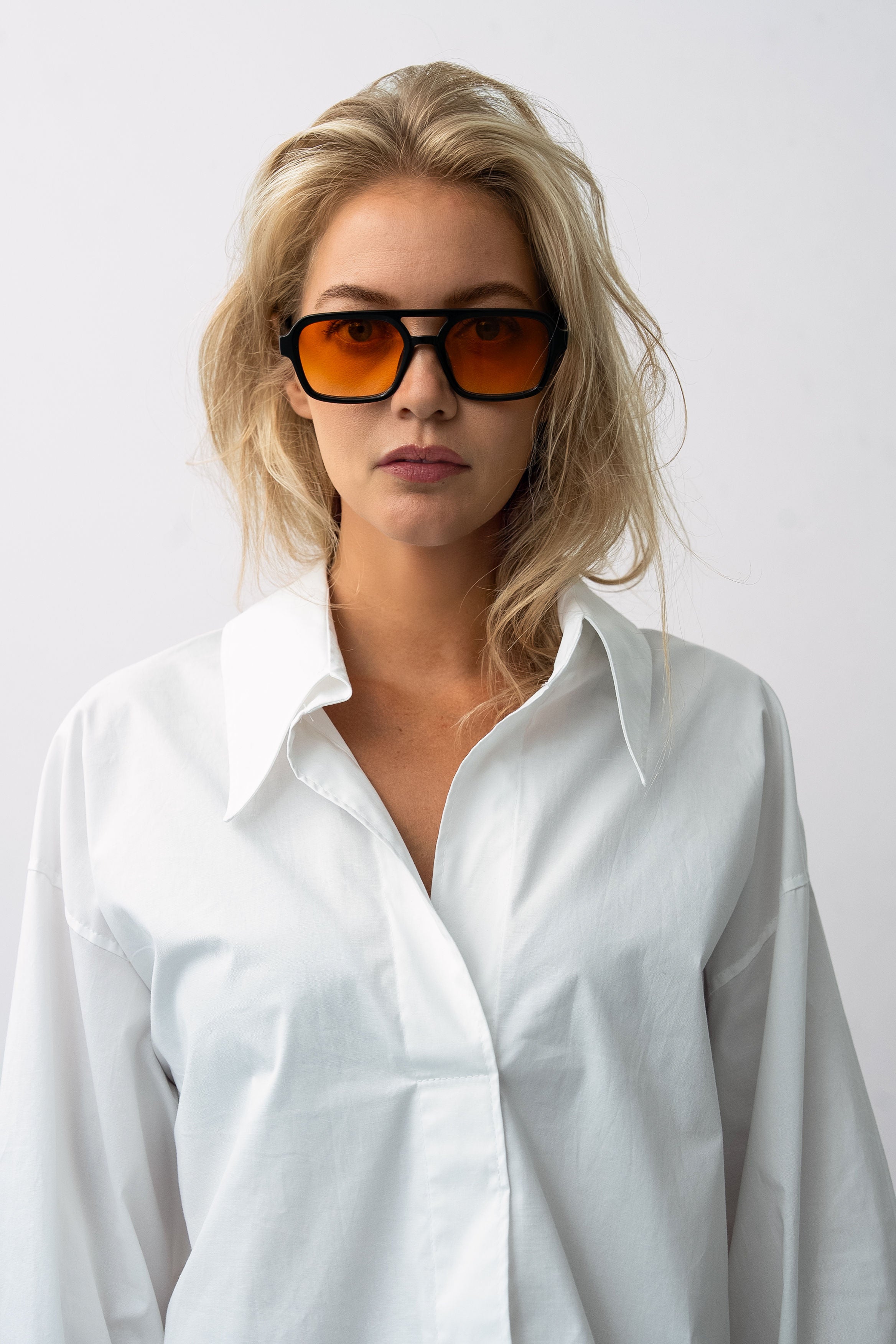 DADDY BLOUSE SHORT WHITE