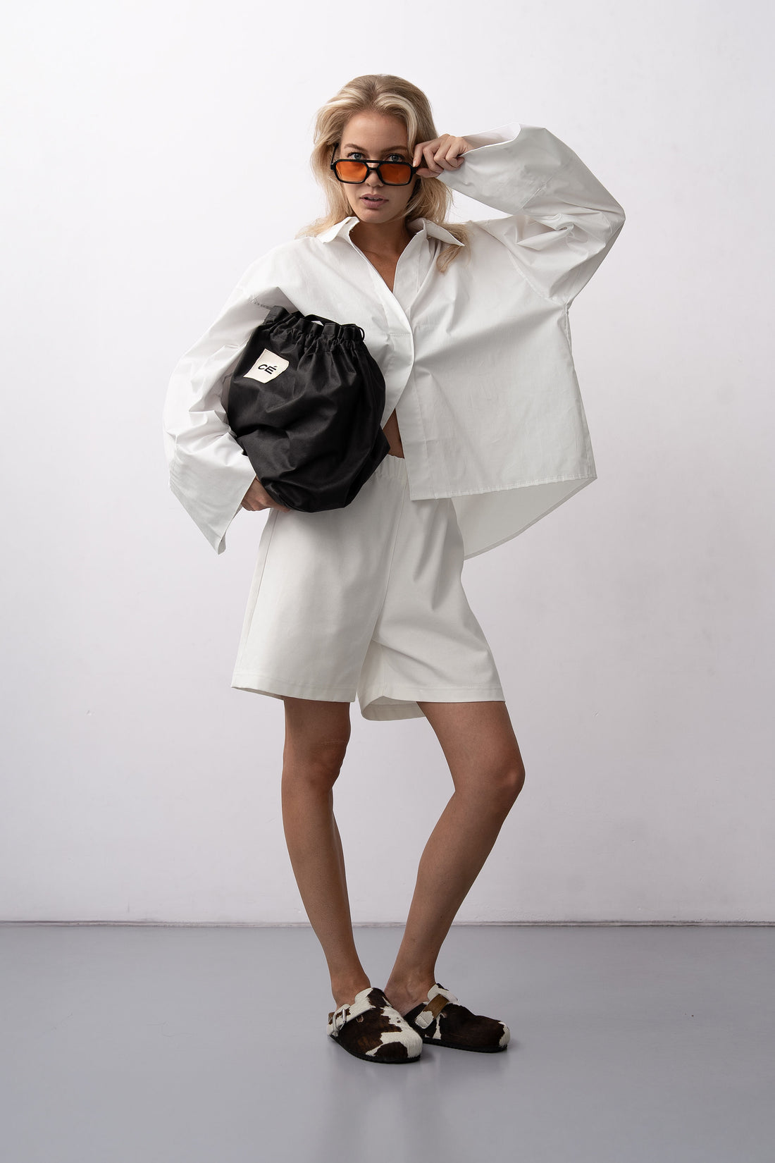 DADDY BLOUSE SHORT WHITE