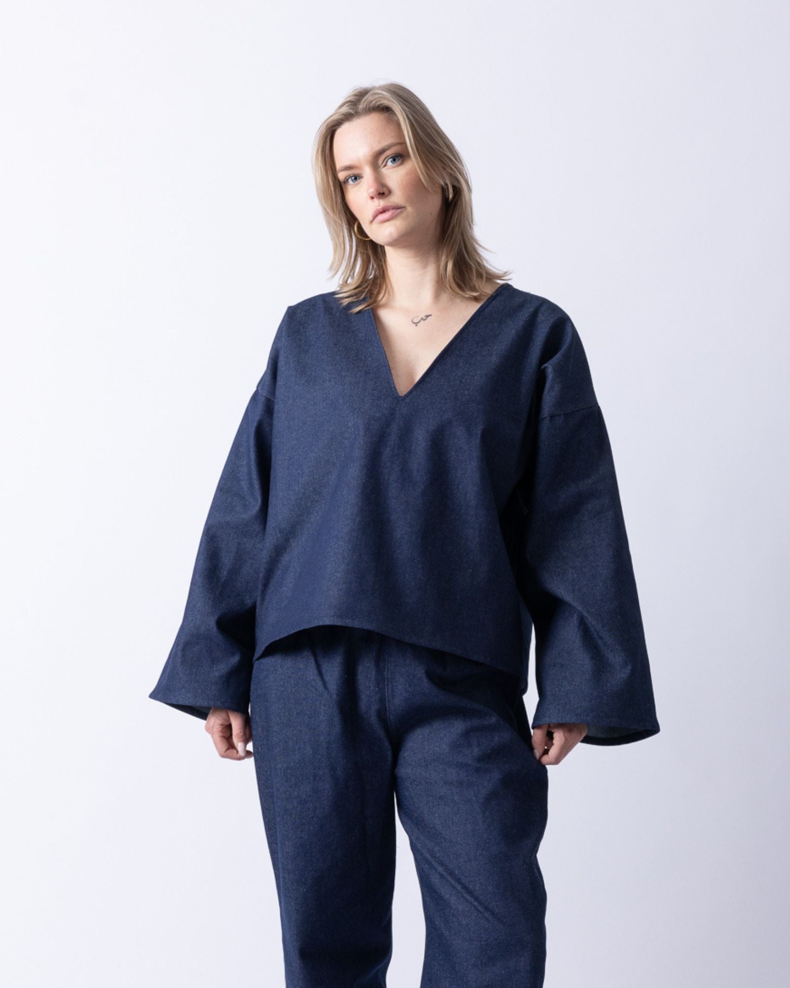 DENIM LONGSLEEVE BLUE