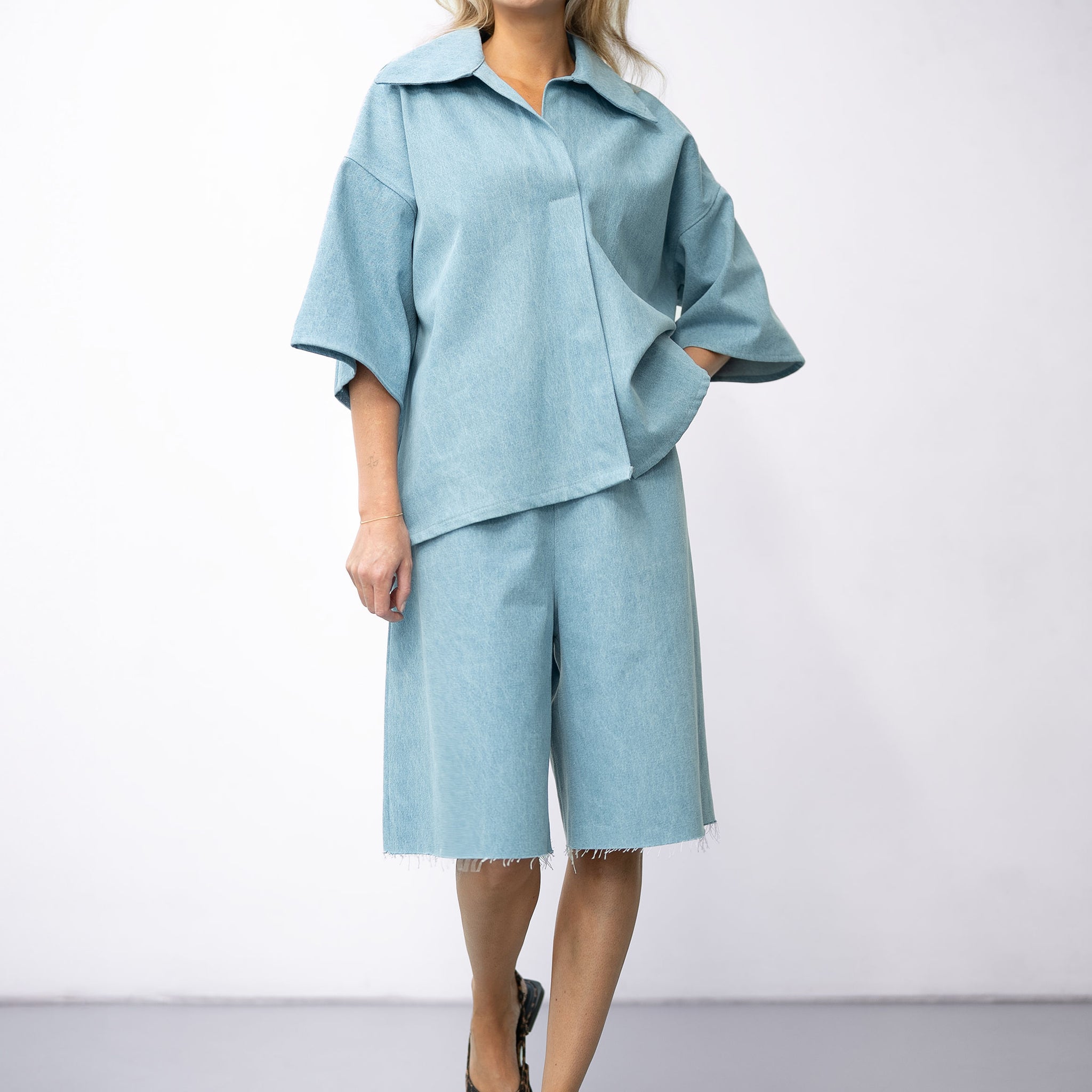 DENIM BERMUDA LIGHT BLUE