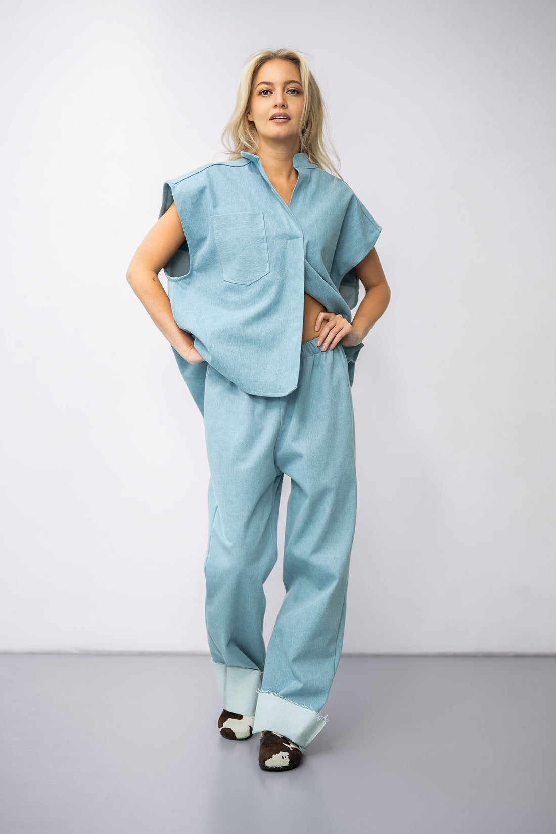 DENIM FOLD LIGHT BLUE