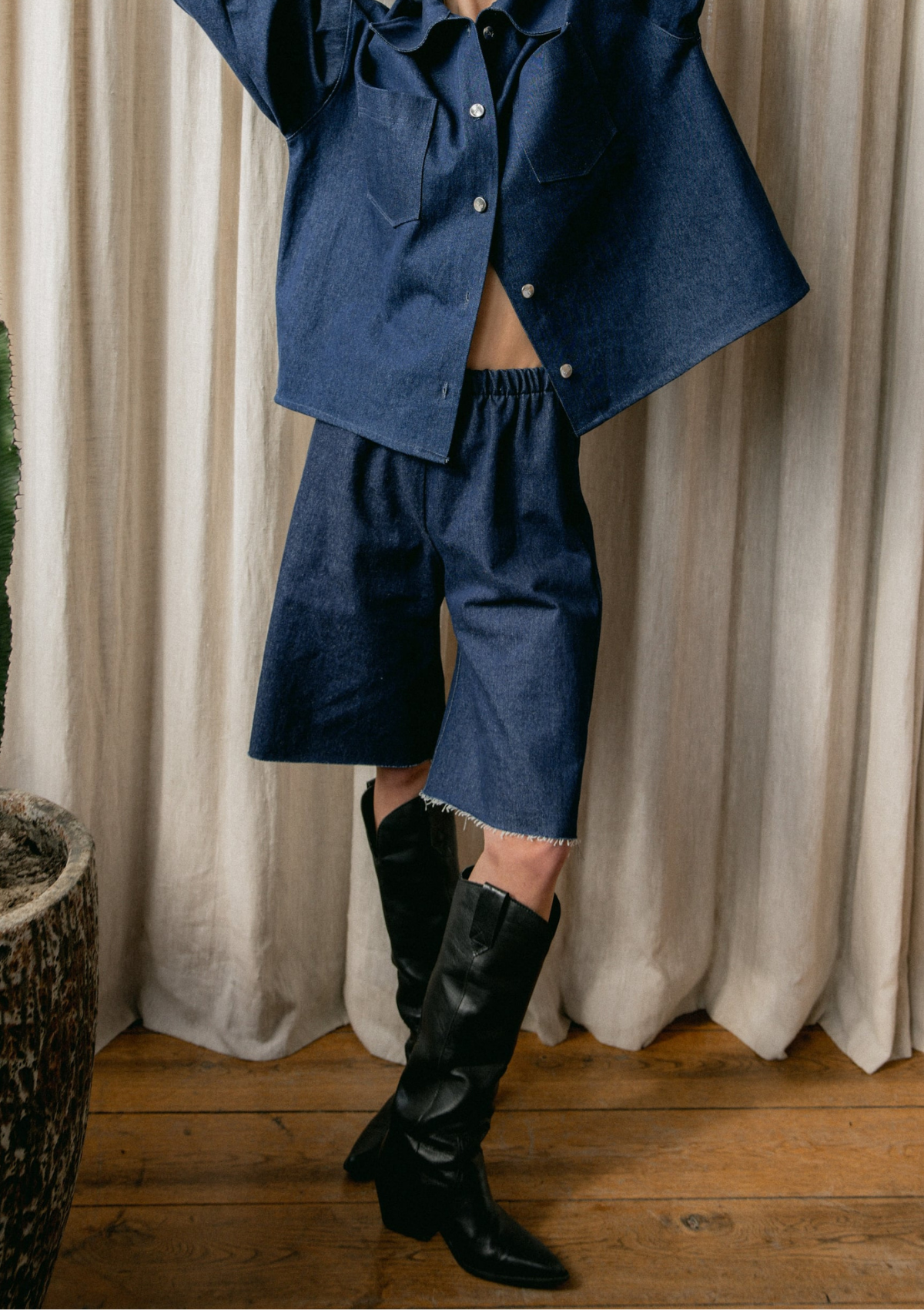 DENIM BERMUDA
