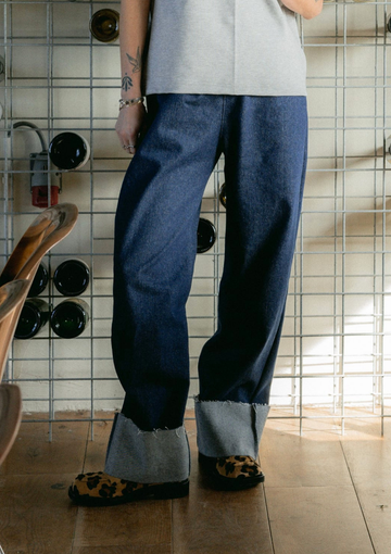 DENIM FOLD JEANS