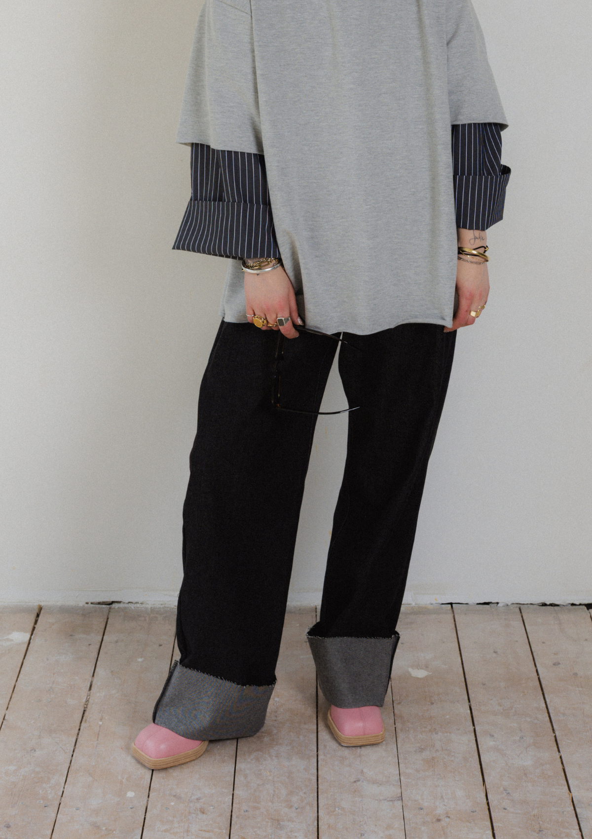 DENIM FOLD JEANS
