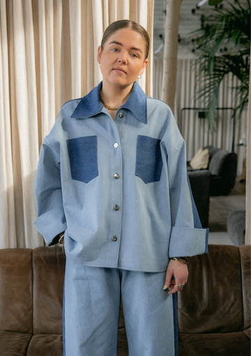 DOUBLE COLORED DENIM JACK