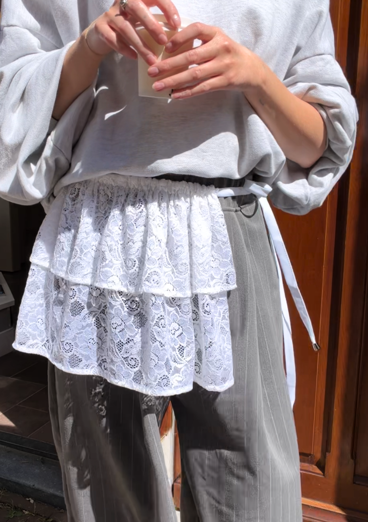 LACE WRAP SKIRT