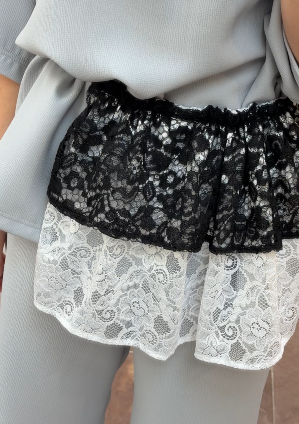 LACE WRAP SKIRT