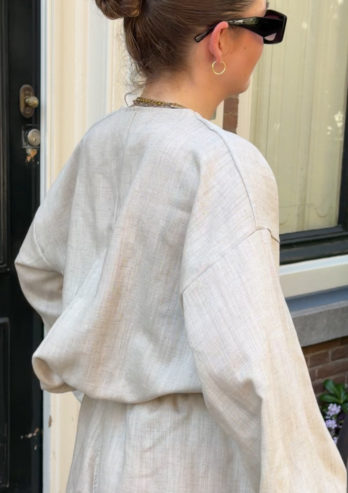 LINEN V TOP