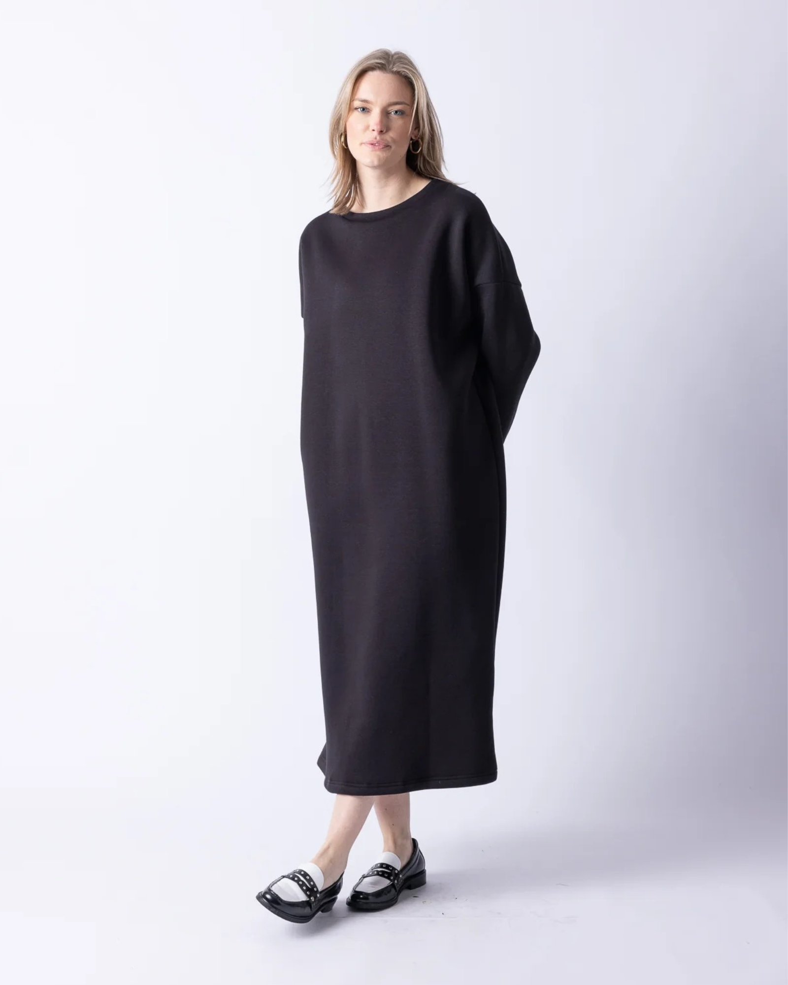 BASIC SWEATER MAXI DRESS