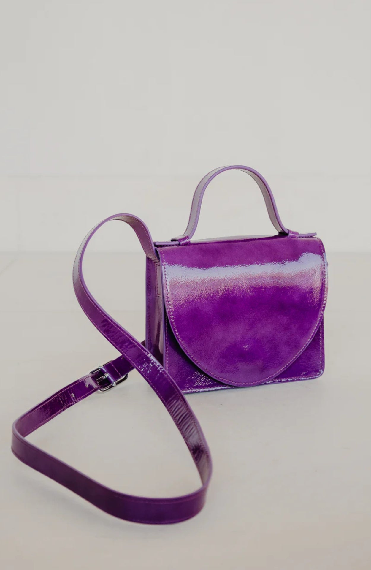 MIEKE DIERCKX | MICRO BRIEFCASE - GRAPE STONE