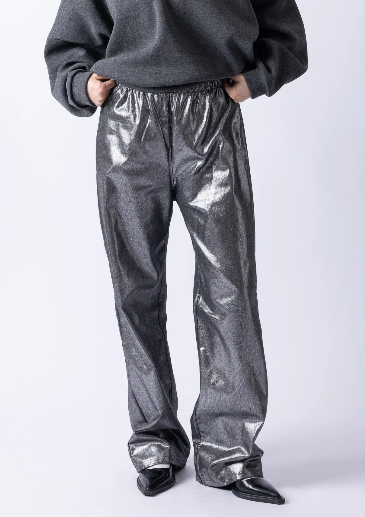 METALLIC JEANS