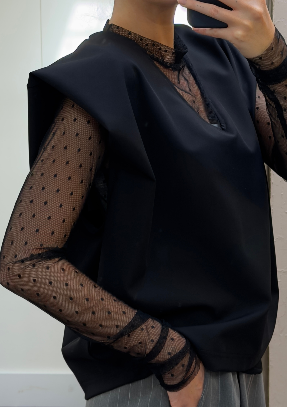 POLKA MESH TOP