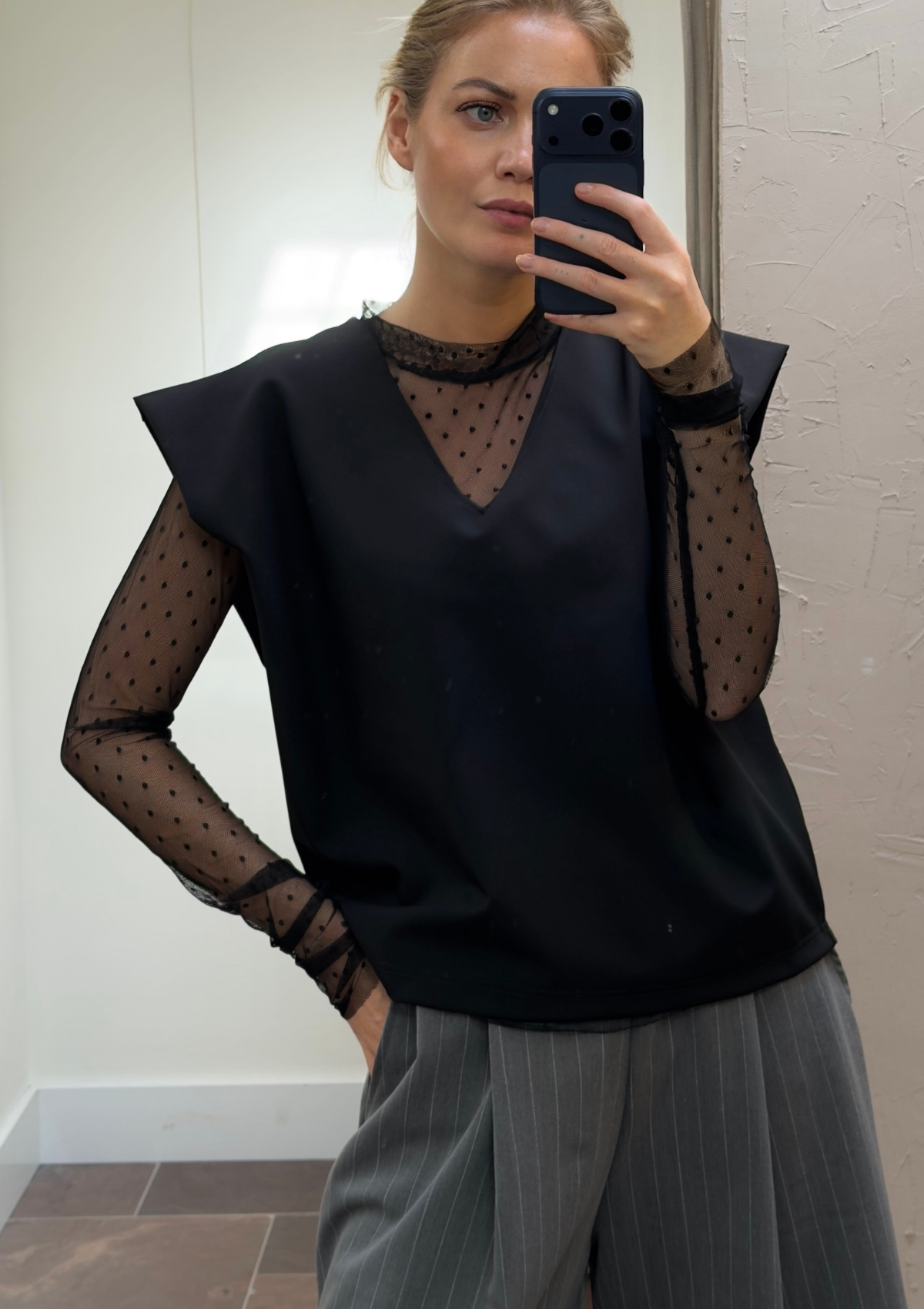 POLKA MESH TOP