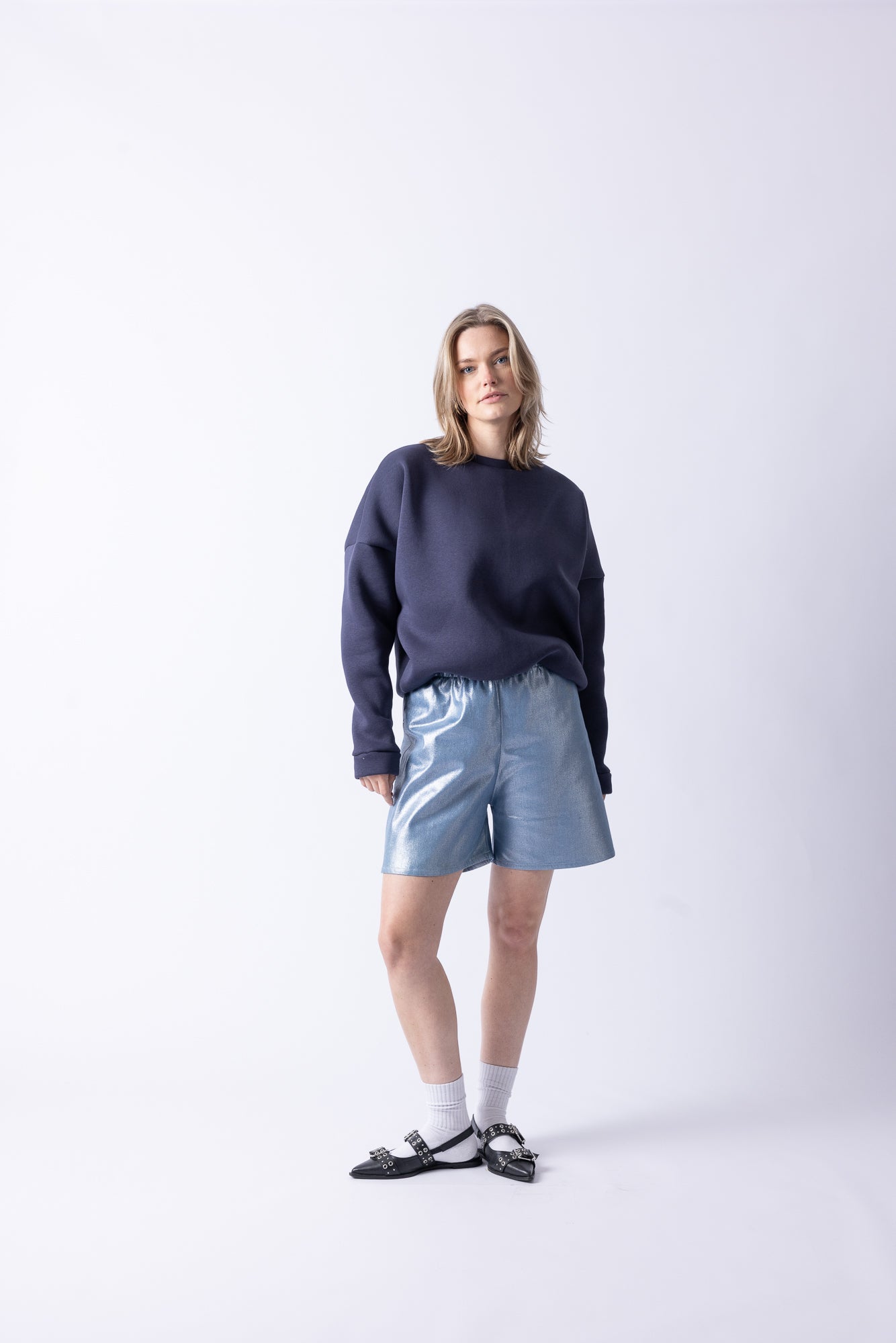 BASIC SWEATER BLUE