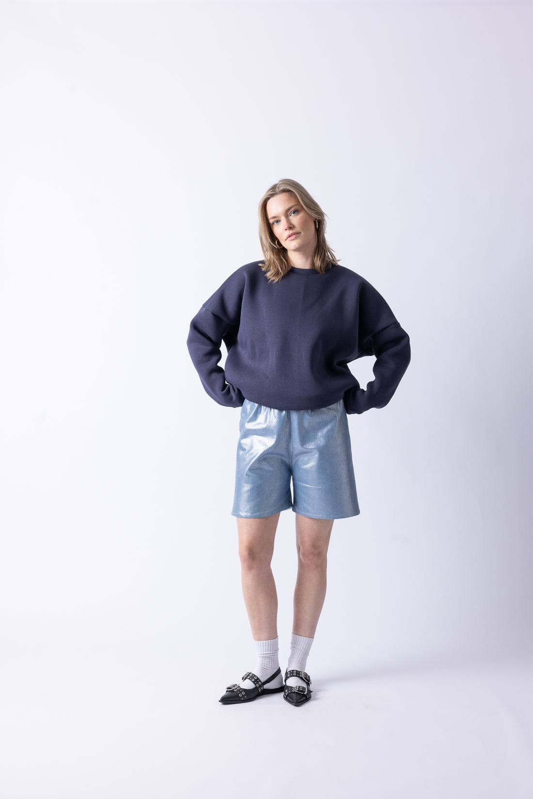BASIC SWEATER BLUE