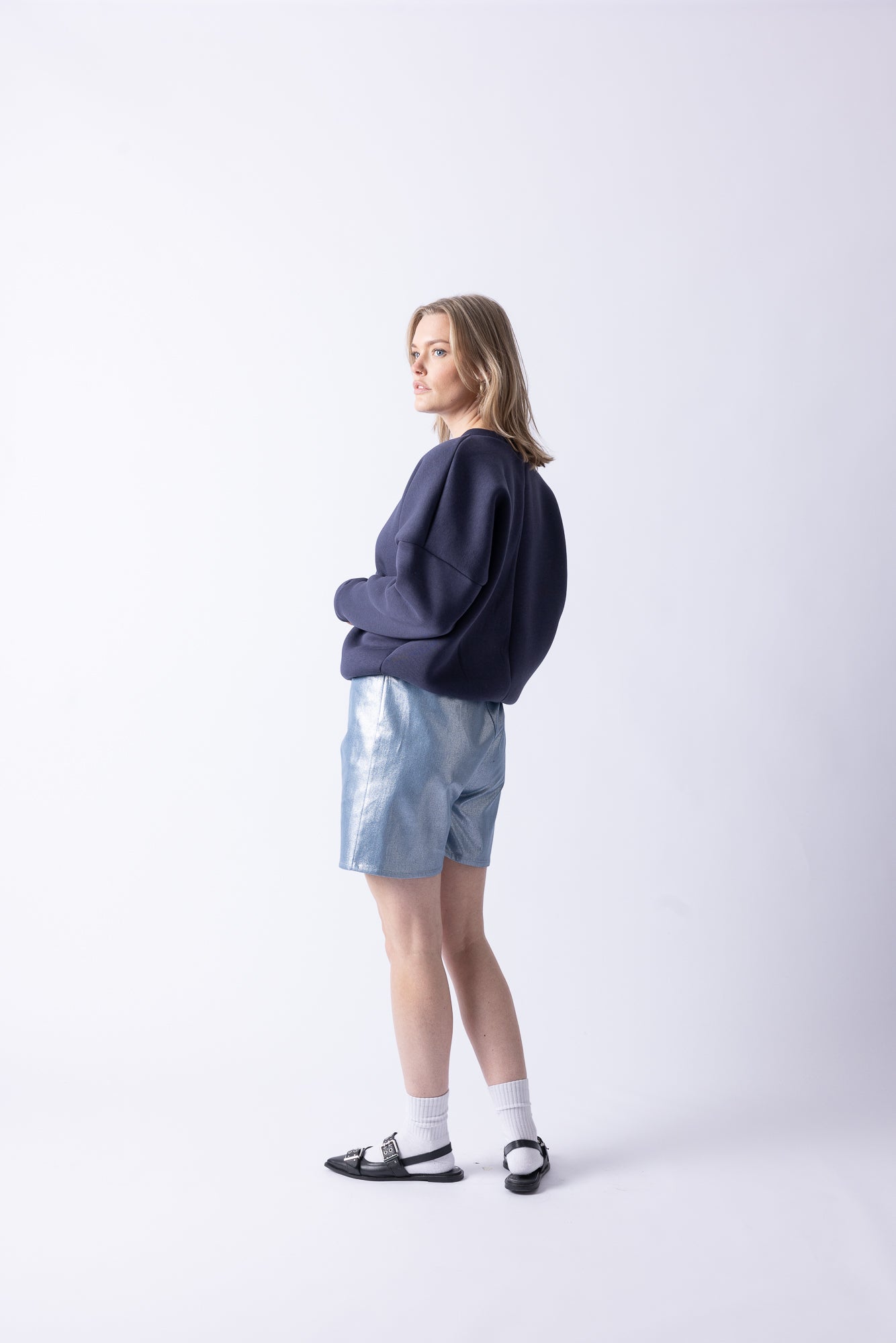 BASIC SWEATER BLUE