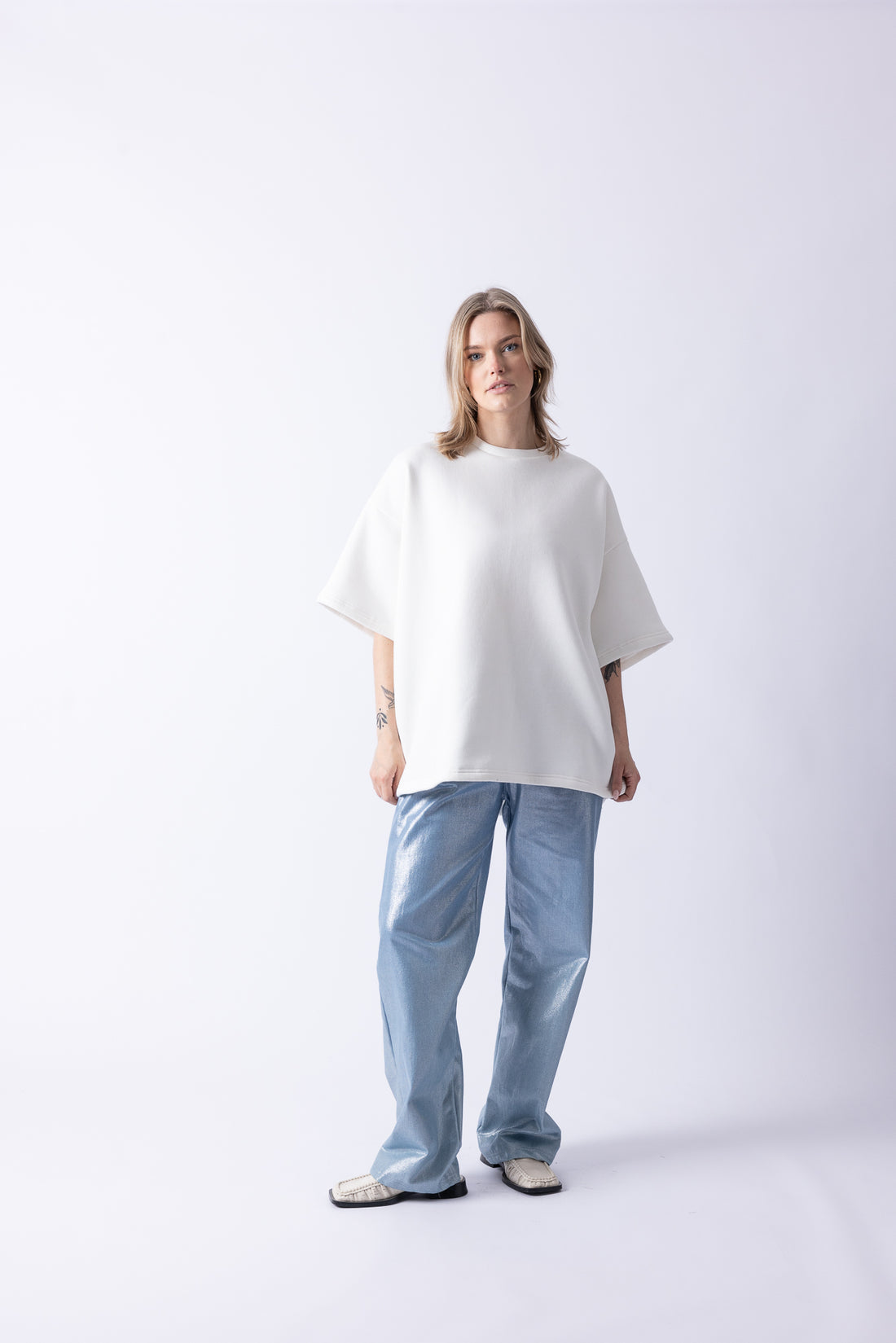 BIG T SWEAT SHIRT WHITE