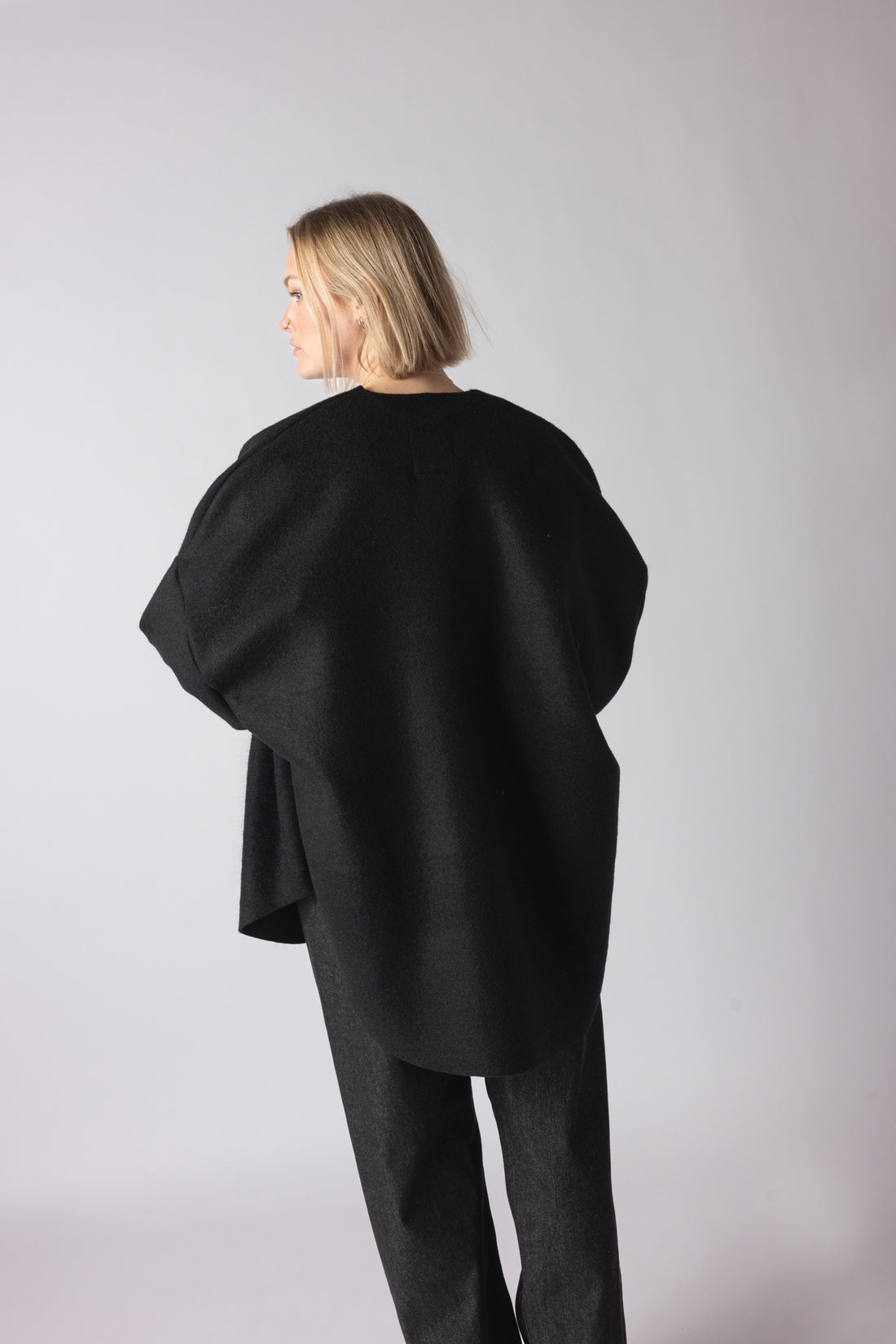 BOMBER VEST LONG BLACK