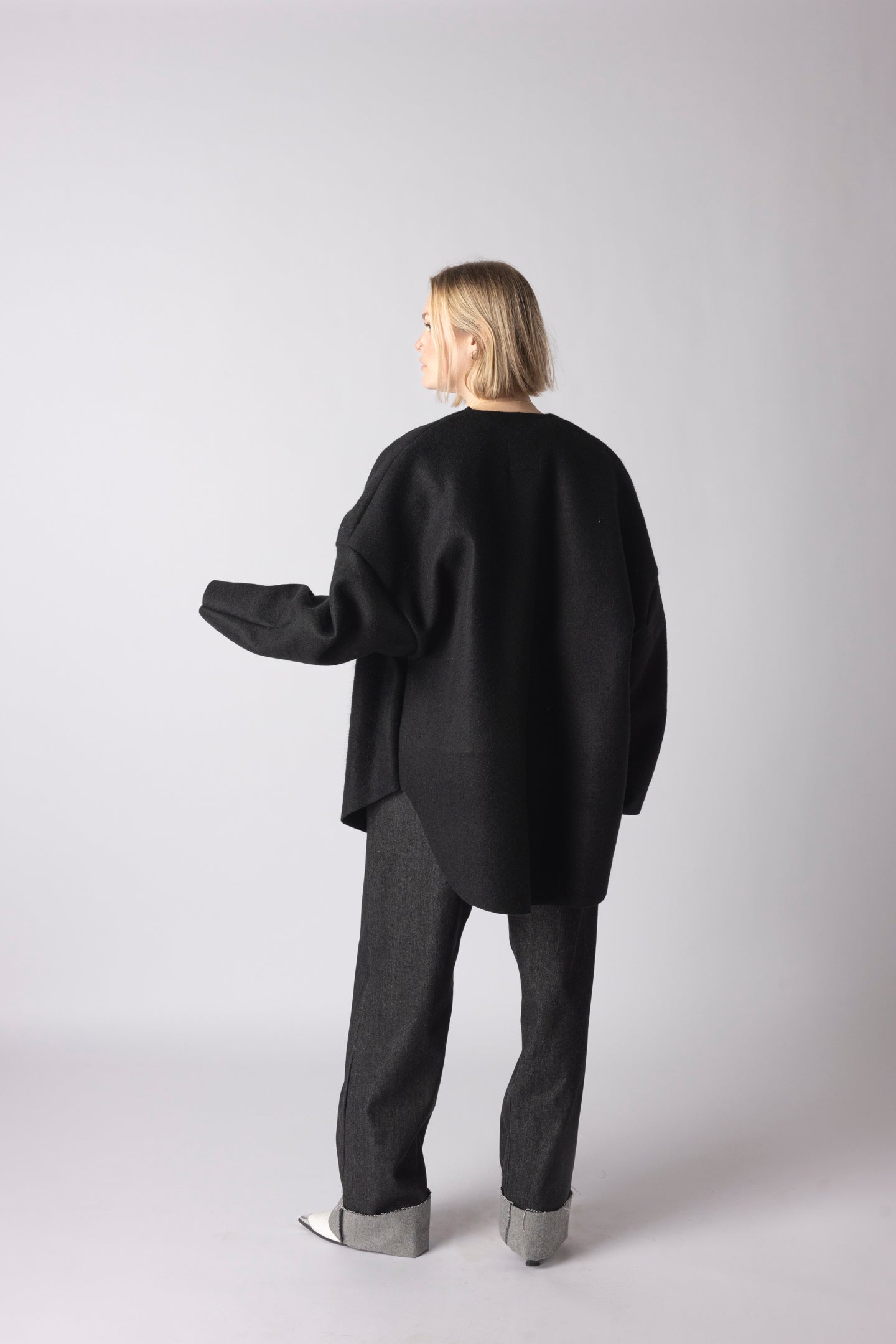 BOMBER VEST LONG BLACK