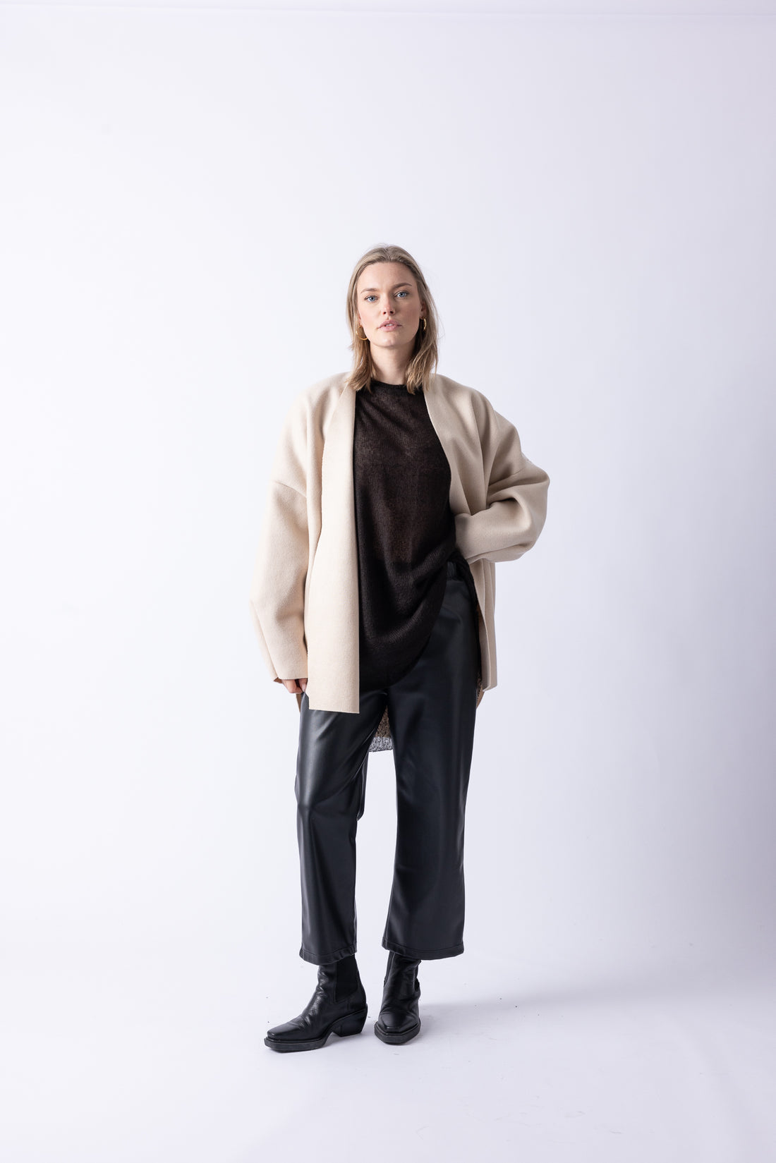 BOMBER VEST LONG CREME