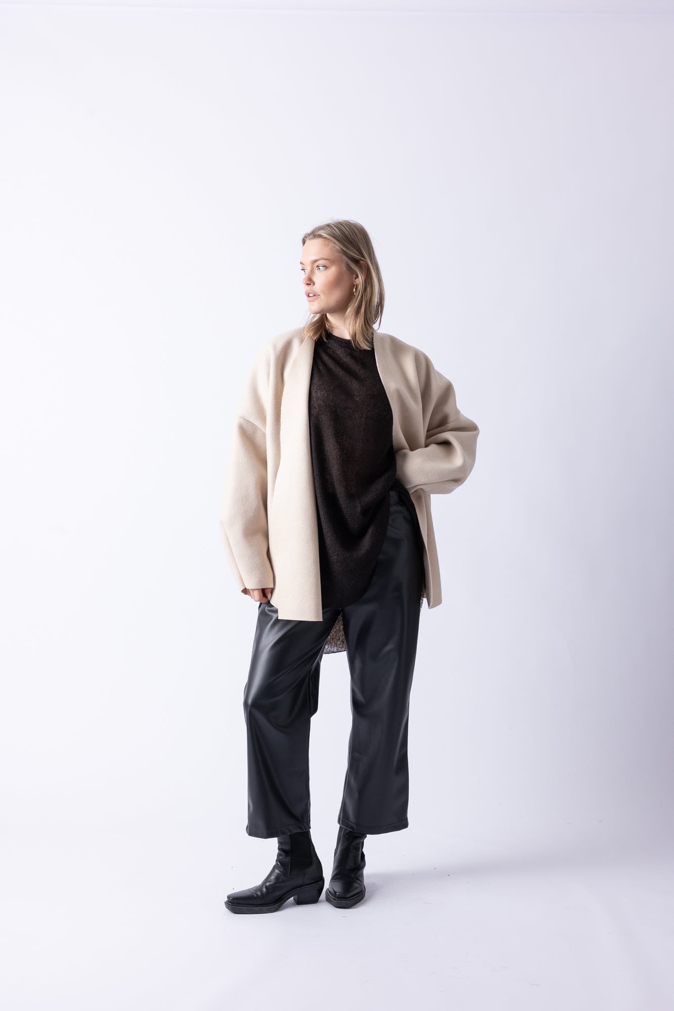BOMBER VEST LONG CREME