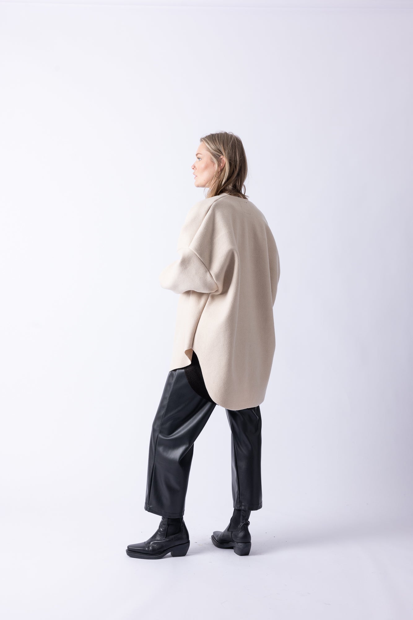 BOMBER VEST LONG CREME