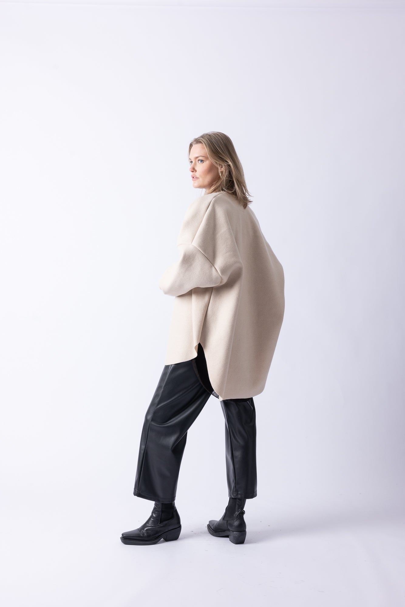 BOMBER VEST LONG CREME