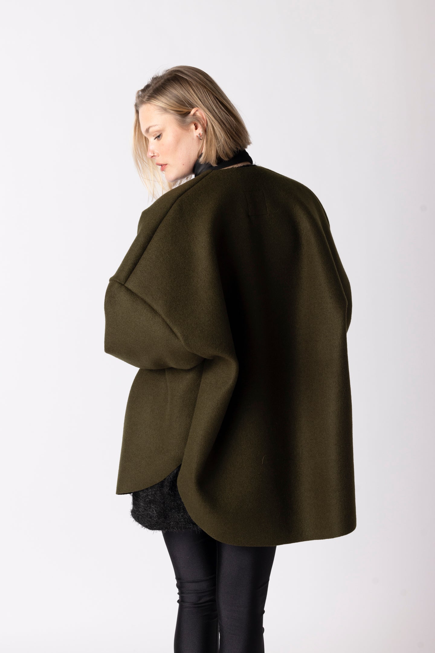 BOMBER VEST LONG GREEN