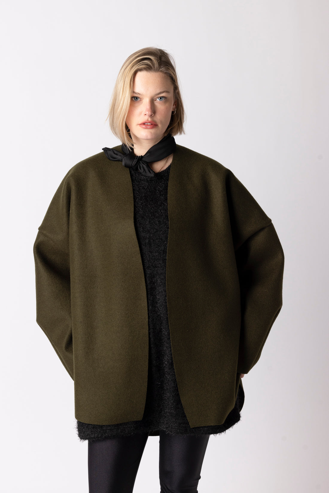 BOMBER VEST LONG GREEN