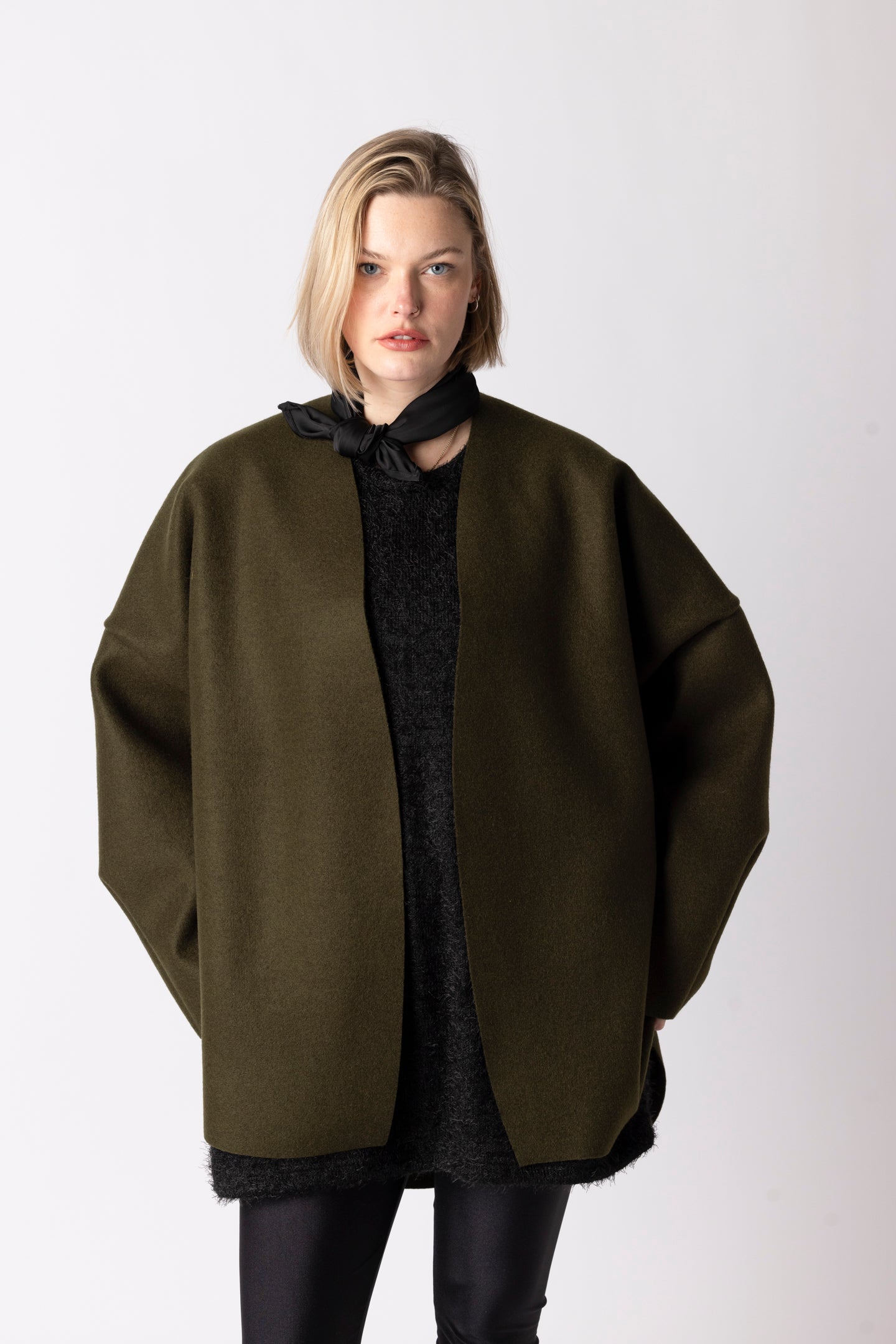 BOMBER VEST LONG GREEN