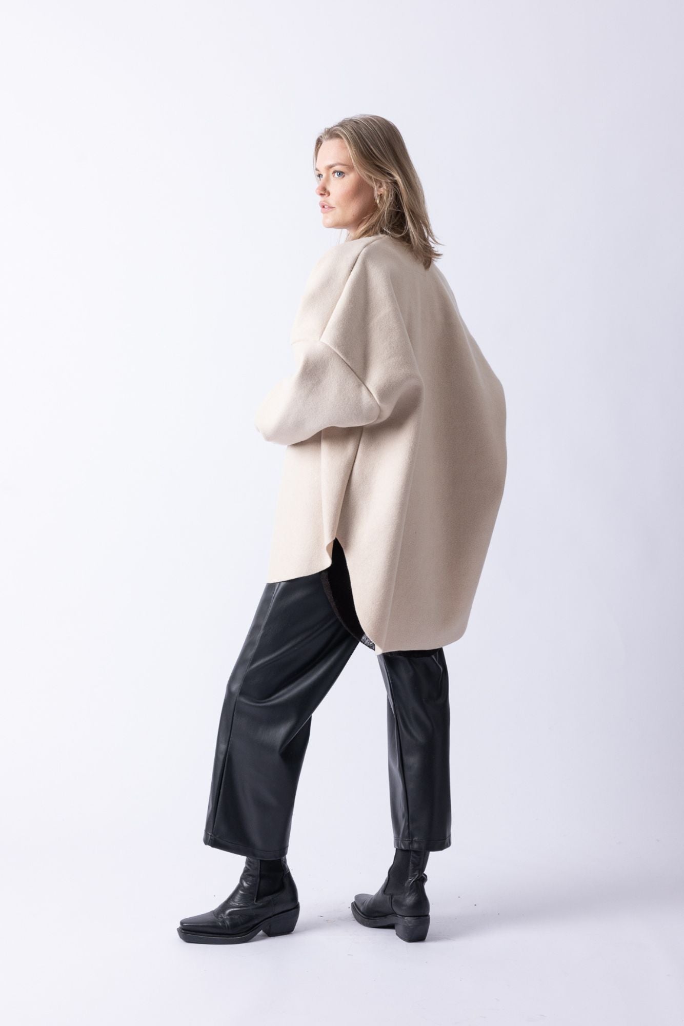 BOMBER VEST LONG CREME