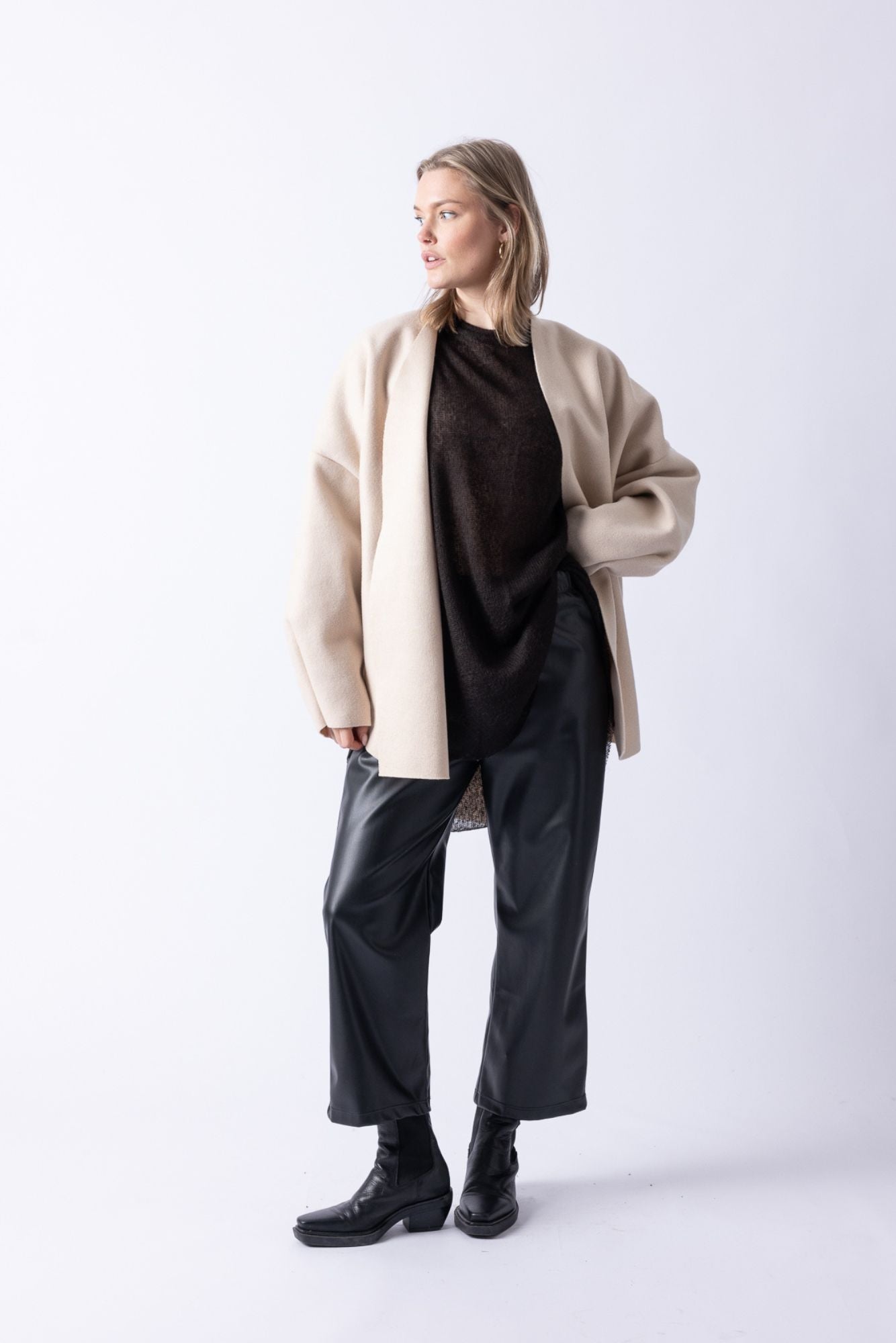 BOMBER VEST LONG CREME