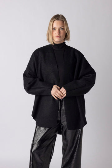 BOMBER VEST LONG BLACK