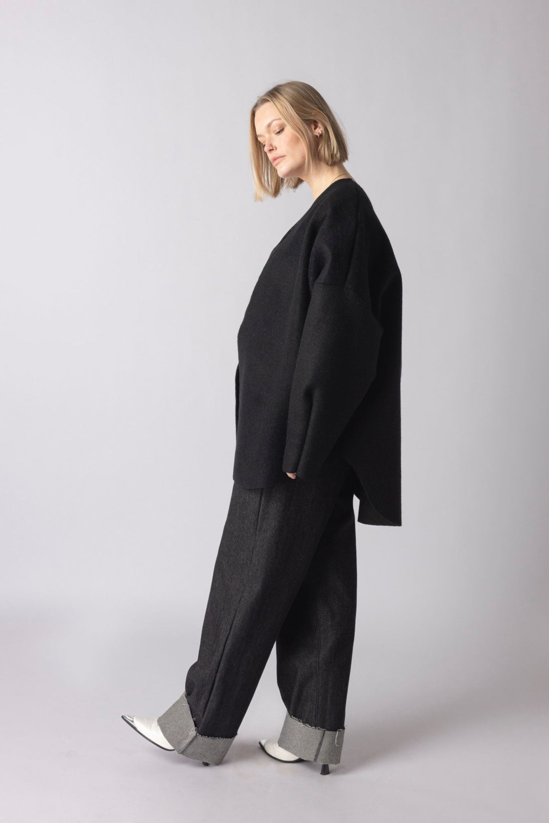 BOMBER VEST LONG BLACK