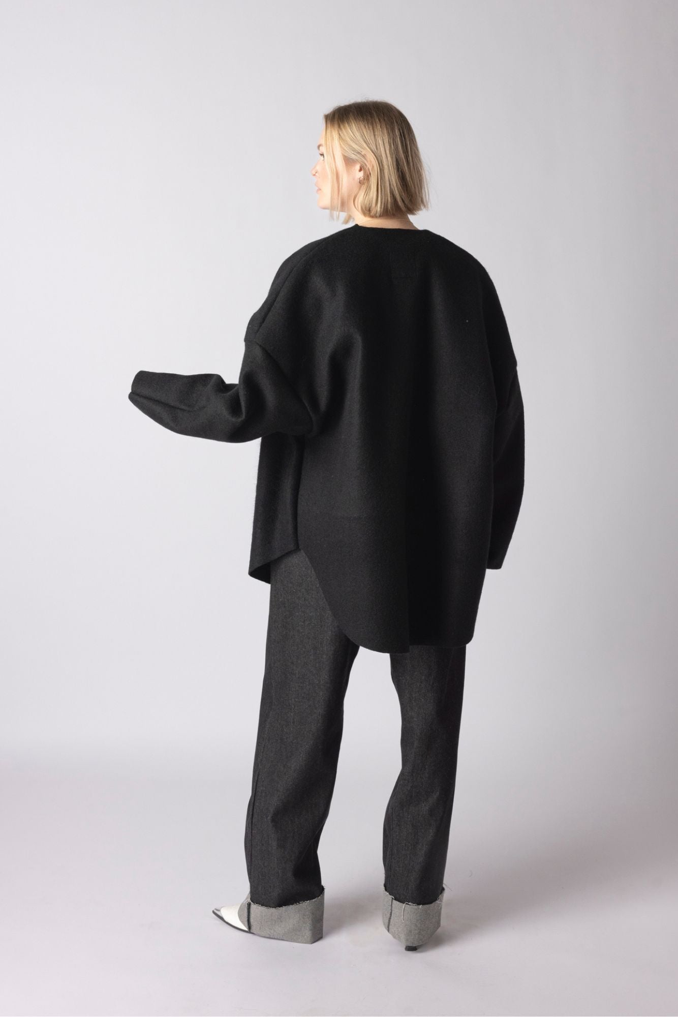 BOMBER VEST LONG BLACK