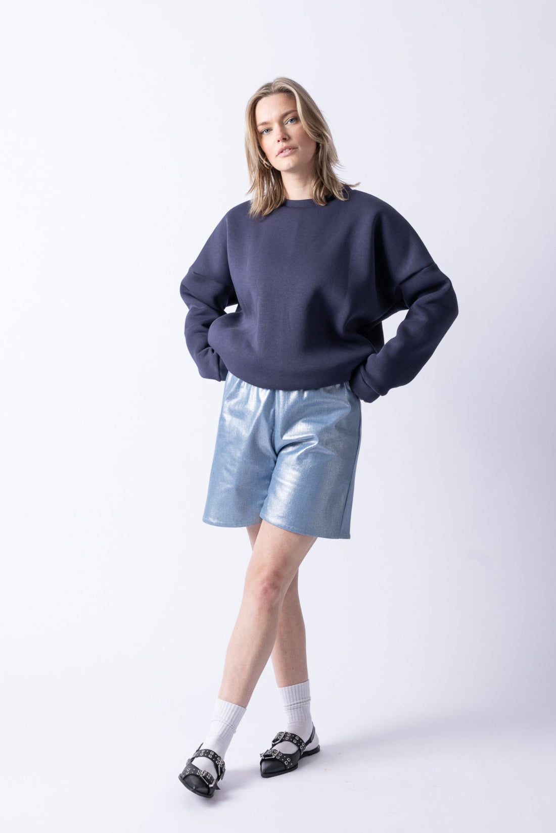 BASIC SWEATER BLUE