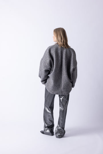 BOUCLE SWEATER GREY