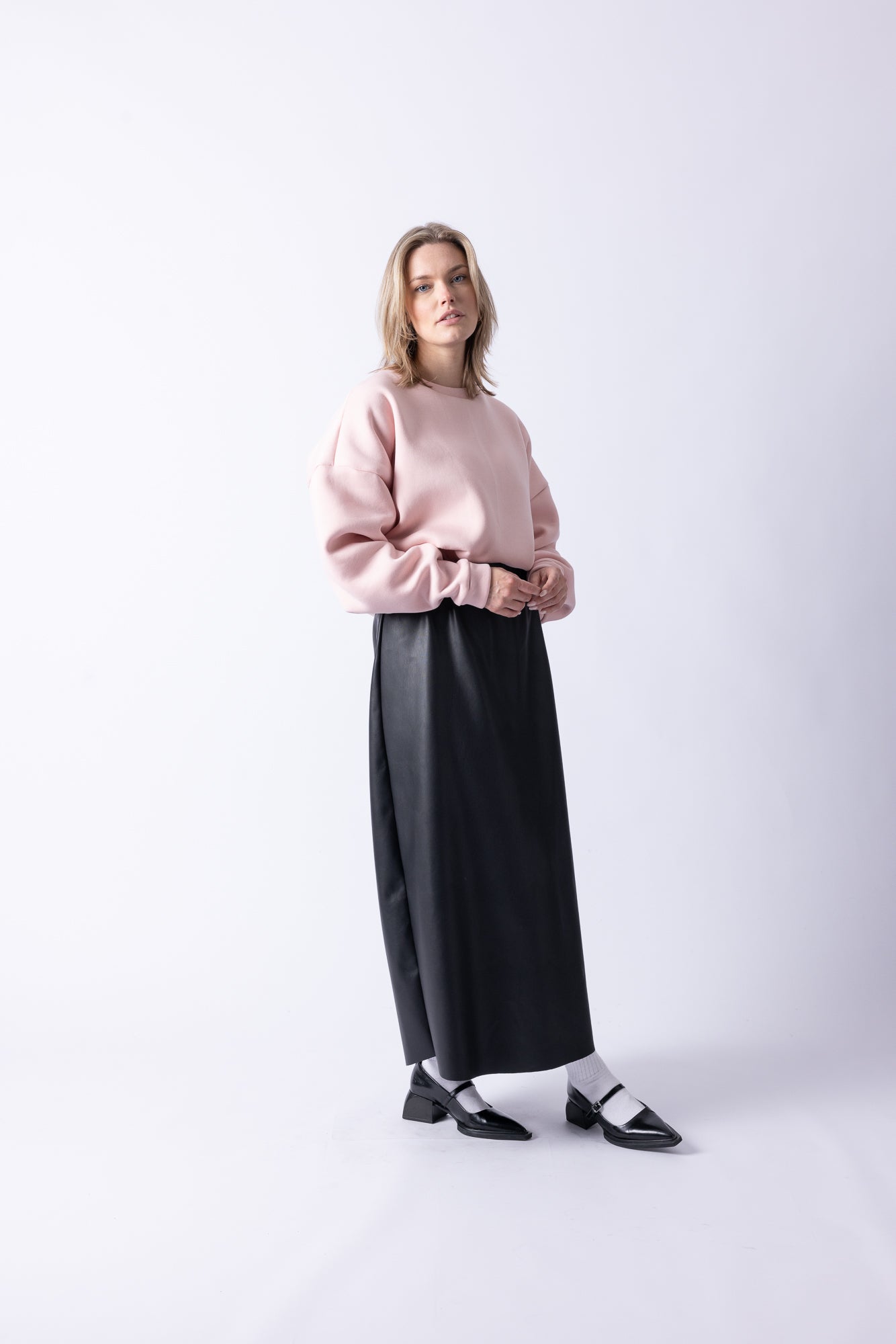 CROPPED SWEATER PINK