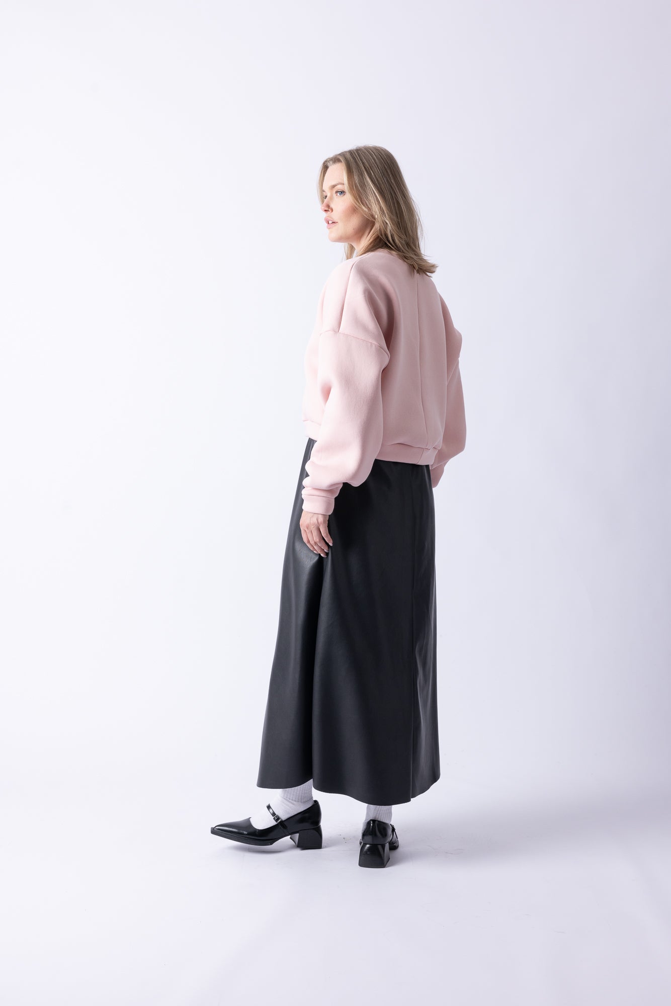 CROPPED SWEATER PINK